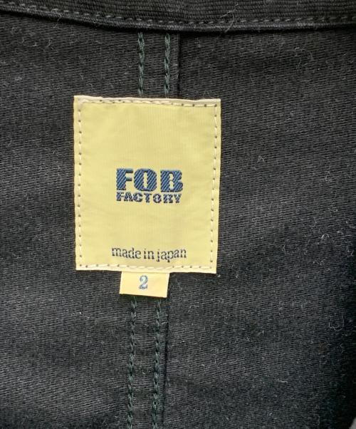 F.O.B FACTORY（エフオービー ファクトリー）F.O.B FACTORY (エフオービー ファクトリー) デッキカバーオール ブラック サイズ:Mの古着・服飾アイテム