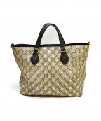GUCCIグッチ）の古着「GGスプリーム ビー/2WAYショルダーバッグ」｜グレー×ブラック