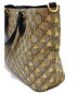 GUCCI (グッチ) GGスプリーム ビー/2WAYショルダーバッグ グレー×ブラック GG 473887  560440：64800円