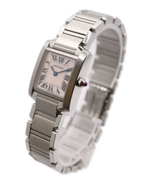 Cartier（カルティエ）Cartier (カルティエ) タンクフランセーズSM シェル文字盤 サイズ:20mmの古着・服飾アイテム