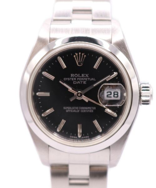 ROLEX（ロレックス）ROLEX (ロレックス) オイスターパーペチュアルデイト ブラック サイズ:26mmの古着・服飾アイテム