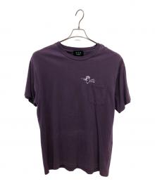 TATRAS CREW（タトラスクルー）の古着「ザ・ピーナッツ ポケットTシャツ／THE PEANUT POCKET T-SHIR」｜パープル