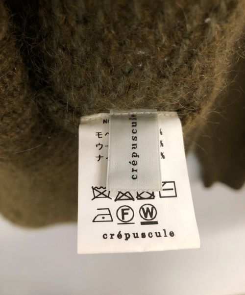 crepuscule（クレプスキュール）crepuscule (クレプスキュール) Mohair lowgage P/O オリーブ サイズ:2の古着・服飾アイテム