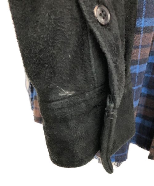 FORSOMEONE SATOSHIOGAWA（フォーサムワン サトシオガワ）FORSOMEONE SATOSHIOGAWA (フォーサムワン サトシオガワ) ネルシャツ ネイビー サイズ:46の古着・服飾アイテム