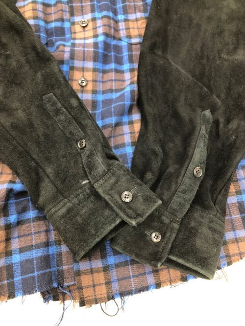 FORSOMEONE SATOSHIOGAWA（フォーサムワン サトシオガワ）FORSOMEONE SATOSHIOGAWA (フォーサムワン サトシオガワ) ネルシャツ ネイビー サイズ:46の古着・服飾アイテム