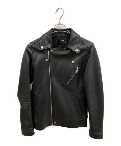 HARE（ハレ）HARE (ハレ) ラムレザーダブルライダースジャケット ブラック サイズ:Sの古着・服飾アイテム