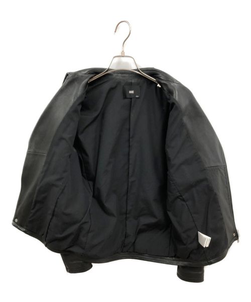 HARE（ハレ）HARE (ハレ) ラムレザーダブルライダースジャケット ブラック サイズ:Sの古着・服飾アイテム