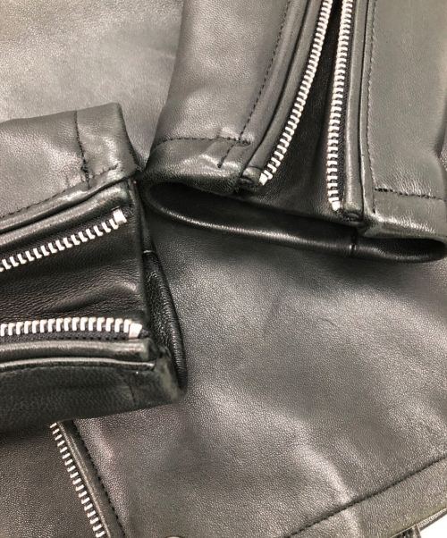 HARE（ハレ）HARE (ハレ) ラムレザーダブルライダースジャケット ブラック サイズ:Sの古着・服飾アイテム