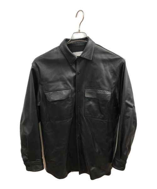 Adam et Rope（アダム エ ロペ）Adam et Rope (アダムエロペ) ラムレザージャケット ブラック サイズ:SIZE Mの古着・服飾アイテム