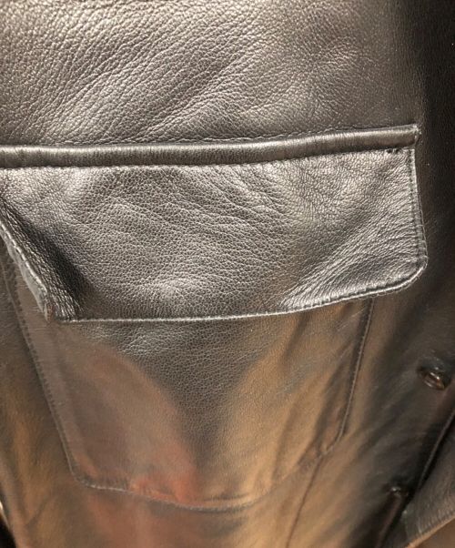 Adam et Rope（アダム エ ロペ）Adam et Rope (アダムエロペ) ラムレザージャケット ブラック サイズ:SIZE Mの古着・服飾アイテム