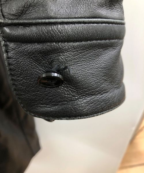 Adam et Rope（アダム エ ロペ）Adam et Rope (アダムエロペ) ラムレザージャケット ブラック サイズ:SIZE Mの古着・服飾アイテム