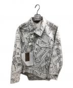 COMME des GARCONSコムデギャルソン）の古着「フェイクレザー捻れジャケット」｜ホワイト