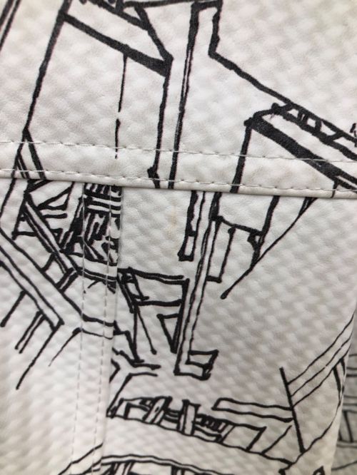 COMME des GARCONS（コムデギャルソン）COMME des GARCONS (コムデギャルソン) フェイクレザー捻れジャケット ホワイト サイズ:XSの古着・服飾アイテム