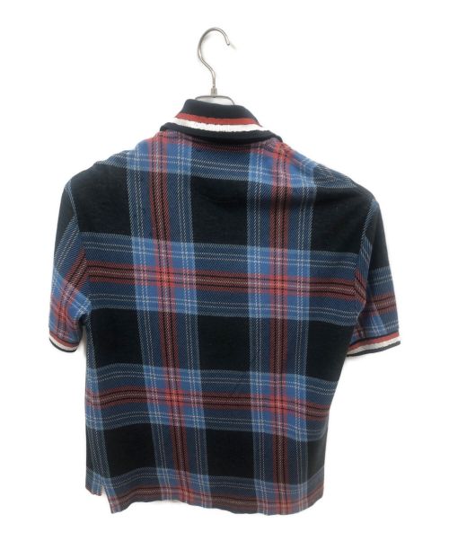 FRED PERRY（フレッドペリー）FRED PERRY (フレッドペリー) LOVERBOY (ラヴァーボーイ) ポロシャツ ブルー×レッド サイズ:Sの古着・服飾アイテム