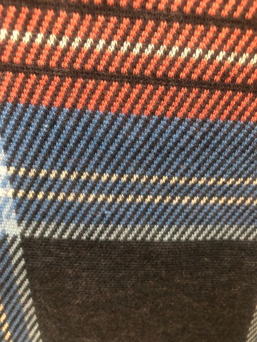 FRED PERRY（フレッドペリー）FRED PERRY (フレッドペリー) LOVERBOY (ラヴァーボーイ) ポロシャツ ブルー×レッド サイズ:Sの古着・服飾アイテム