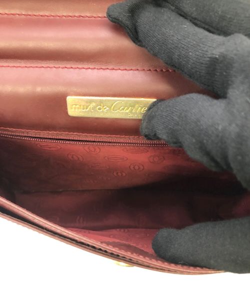 Cartier（カルティエ）Cartier (カルティエ) クラッチバッグ ボルドーの古着・服飾アイテム