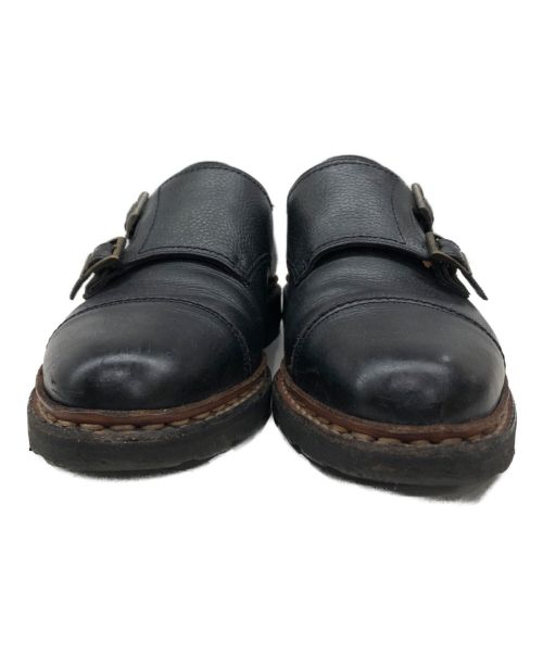 PARABOOT（パラブーツ）PARABOOT (パラブーツ) モンクストラップレザーシューズ ブラック サイズ:UK6 1/2(25cm相当）の古着・服飾アイテム