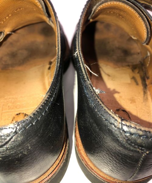 PARABOOT（パラブーツ）PARABOOT (パラブーツ) モンクストラップレザーシューズ ブラック サイズ:UK6 1/2(25cm相当）の古着・服飾アイテム