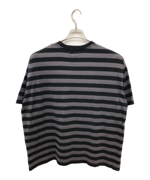 Graphpaper（グラフペーパー）Graphpaper (グラフペーパー) ボーダーポケットショートスリーブTシャツ／BORDER POCKET S/S T-SHIRT ブラック サイズ:Mの古着・服飾アイテム