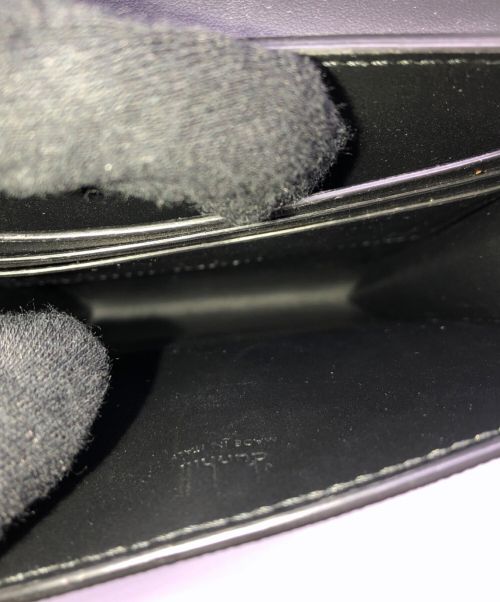 dunhill（ダンヒル）dunhill (ダンヒル) レザーロゴデザイン ボディバッグ ブラックの古着・服飾アイテム