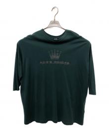 stussy（ステューシー）の古着「王冠プリント カットソー／CROWN PRINT CUT AND SEW」｜グリーン