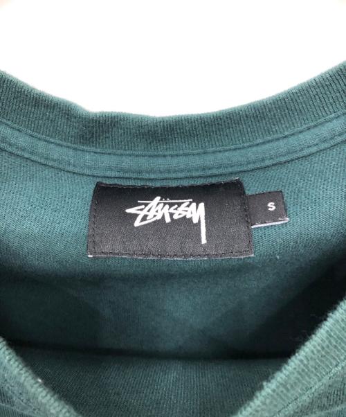 stussy（ステューシー）stussy (ステューシー) 王冠プリント カットソー／CROWN PRINT CUT AND SEW グリーン サイズ:Sの古着・服飾アイテム