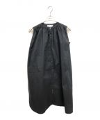 BEARDSLEYビアズリー）の古着「スタンドカラーワンピース」｜ブラック