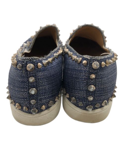 Christian Louboutin（クリスチャン・ルブタン）Christian Louboutin (クリスチャン・ルブタン) スリッポン インディゴ サイズ:24.5cmの古着・服飾アイテム