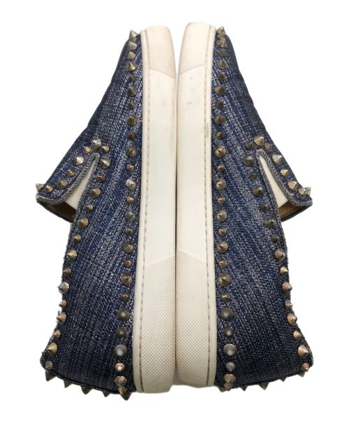 Christian Louboutin（クリスチャン・ルブタン）Christian Louboutin (クリスチャン・ルブタン) スリッポン インディゴ サイズ:24.5cmの古着・服飾アイテム