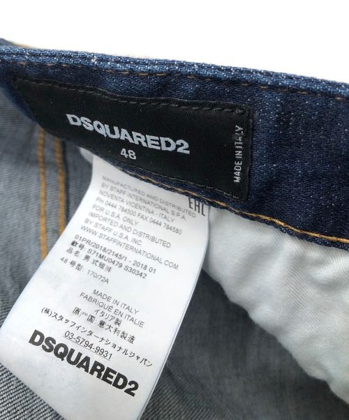 DSQUARED2（ディースクエアード）DSQUARED2 (ディースクエアード) デニムハーフパンツ インディゴ サイズ:48の古着・服飾アイテム