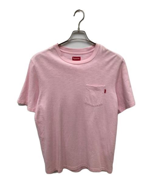 SUPREME（シュプリーム）SUPREME (シュプリーム) ポケットカットソー／POCKET CUT AND SEW ピンク サイズ:SIZE Mの古着・服飾アイテム