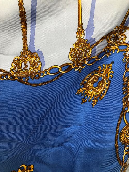 Christian Dior（クリスチャン ディオール）Christian Dior (クリスチャン ディオール) スカーフ ブルーの古着・服飾アイテム