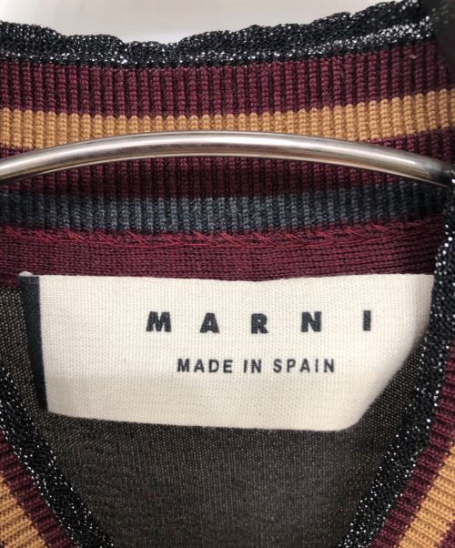 MARNI（マルニ）MARNI (マルニ) シアーニット ブラウン サイズ:36の古着・服飾アイテム