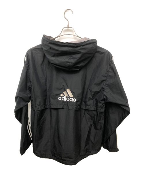 adidas（アディダス）adidas (アディダス) アノラックパーカー ブラック サイズ:M（US、カナダ、メキシコサイズ）の古着・服飾アイテム