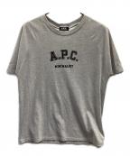 A.P.C.アーペーセー）の古着「ロゴプリントクルーネックTシャツ」｜グレー