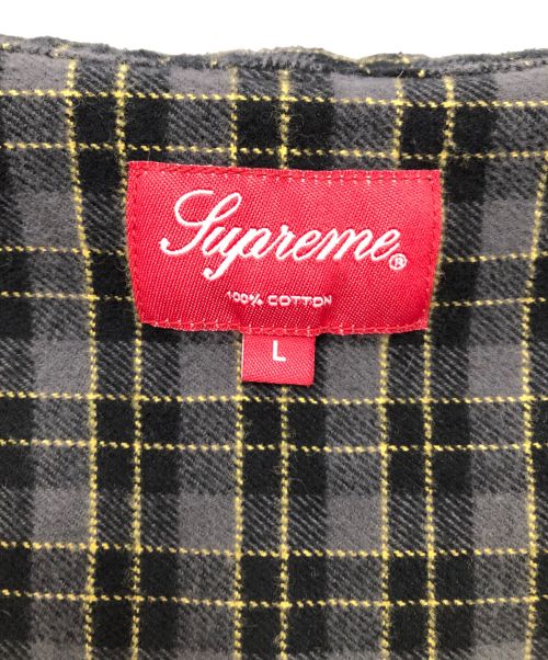 SUPREME（シュプリーム）SUPREME (シュプリーム) フーデッドシャツ ブラック サイズ:Lの古着・服飾アイテム