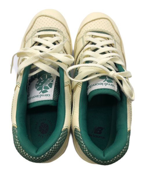NEW BALANCE（ニューバランス）NEW BALANCE (ニューバランス) Aime Leon Dore (エメレオンドレ) BB550AY1 ベージュ×グリーン サイズ:US10の古着・服飾アイテム