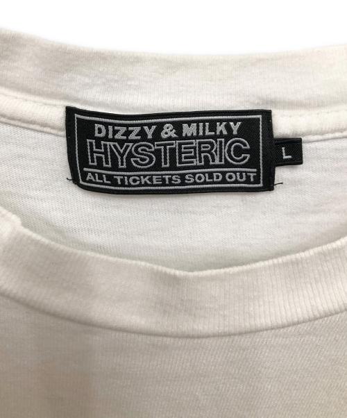 Hysteric Glamour（ヒステリックグラマー）Hysteric Glamour (ヒステリックグラマー) シンクヒスT／THINK HYS TEE ホワイト サイズ:Lの古着・服飾アイテム