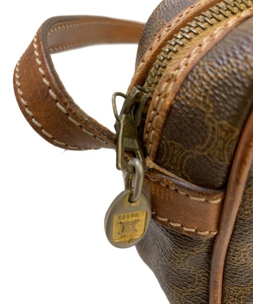 CELINE（セリーヌ）CELINE (セリーヌ) ミニショルダーバッグ　マカダム ブラウンの古着・服飾アイテム