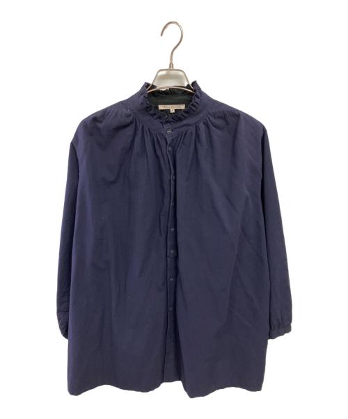 Vlas Blomme（ヴラスブラム）Vlas Blomme (ヴラスブラム) フリル襟シャツ ネイビー サイズ:FREEの古着・服飾アイテム
