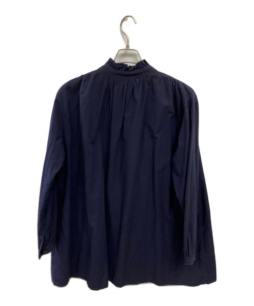 Vlas Blomme（ヴラスブラム）Vlas Blomme (ヴラスブラム) フリル襟シャツ ネイビー サイズ:FREEの古着・服飾アイテム