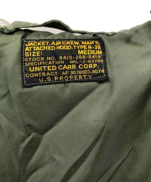 UNITED CARR（ユナイテッドカー）UNITED CARR (ユナイテッドカー) フライトジャケット グリーン サイズ:Mの古着・服飾アイテム