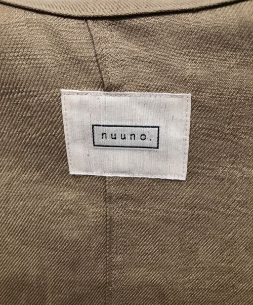 nuuno（ヌウノ）nuuno (ヌウノ) コート ベージュ サイズ:FREEの古着・服飾アイテム