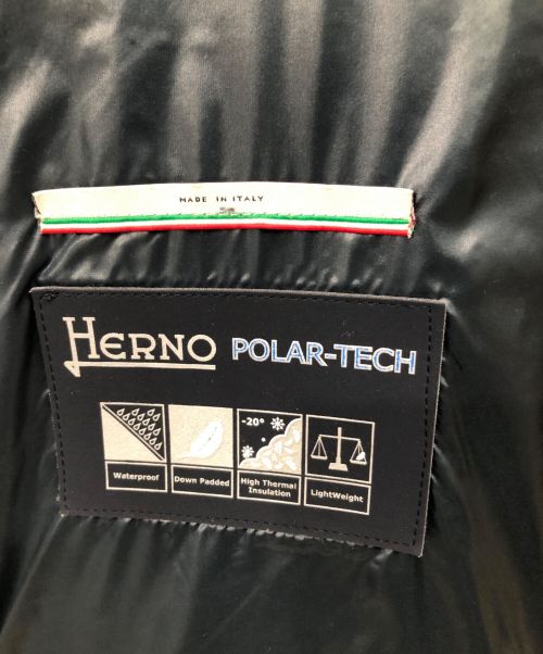 HERNO（ヘルノ）HERNO (ヘルノ) 切替ダウンコート ネイビー サイズ:40(JP：M相当)の古着・服飾アイテム