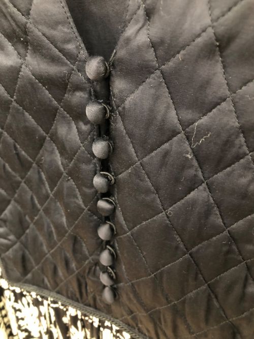 ne quittez pas（ヌキテパ）ne quittez pas (ヌキテパ) ドッキングワンピース ブラック サイズ:Mの古着・服飾アイテム