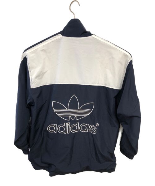 adidas（アディダス）adidas (アディダス) ナイロンジャケット ネイビー×ホワイト サイズ:8の古着・服飾アイテム
