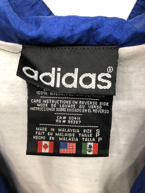 adidas Originals（アディダスオリジナル）adidas Originals (アディダスオリジナル) ナイロンジャケット ブルー×ブラック サイズ:Sの古着・服飾アイテム
