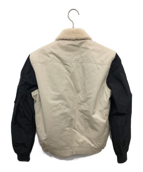 DSQUARED2（ディースクエアード）DSQUARED2 (ディースクエアード) 切替ジャケット ベージュ×ブラック サイズ:SIZE 2の古着・服飾アイテム