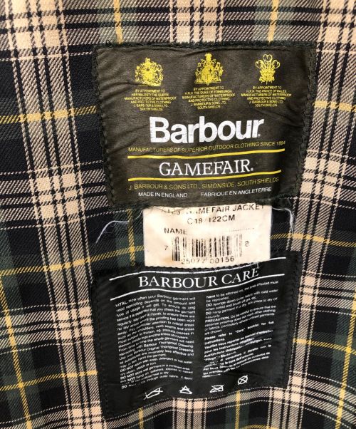 Barbour（バブアー）Barbour (バブアー) オイルコート　	GAMEFAIR オリーブ サイズ:C48/122cmの古着・服飾アイテム