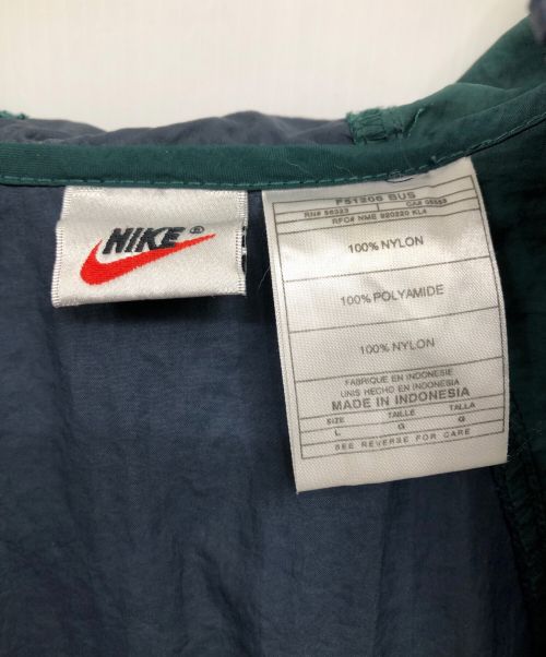 NIKE（ナイキ）NIKE (ナイキ) ナイロンジャケット ネイビー×グリーン サイズ:Lの古着・服飾アイテム